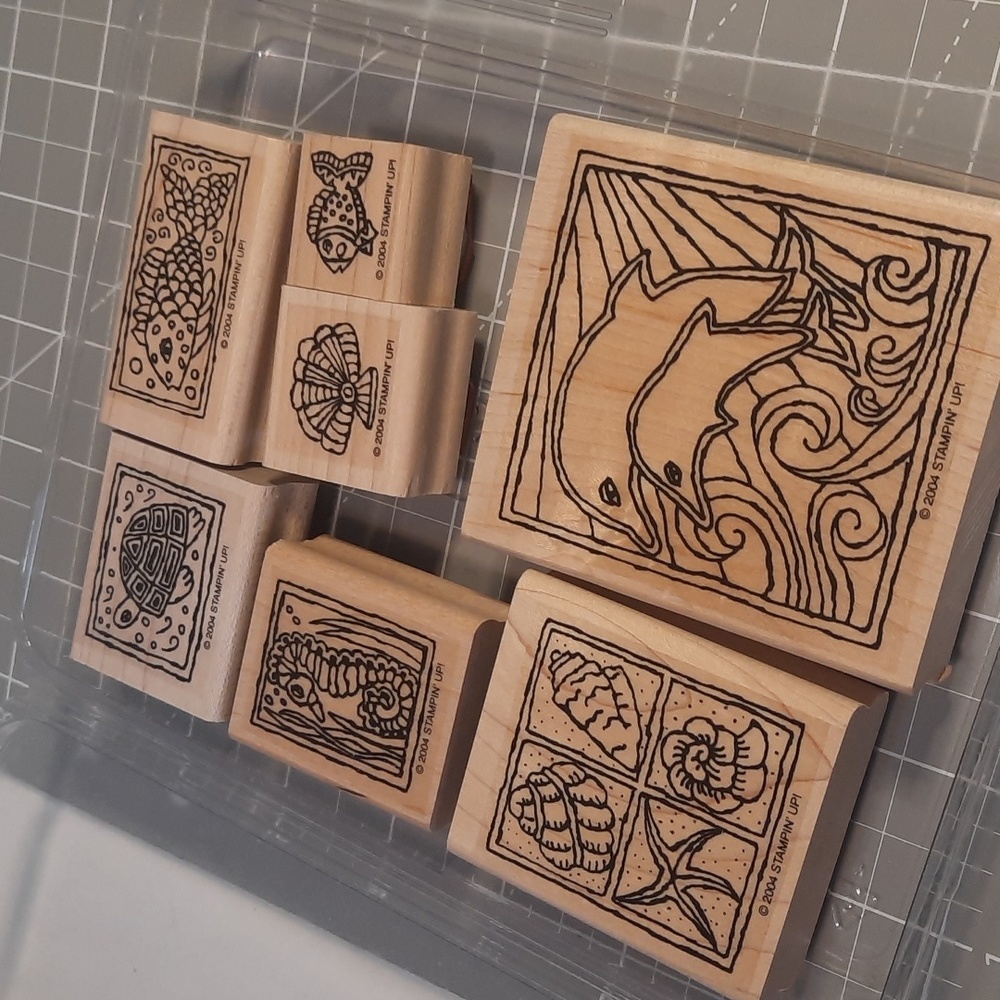 Aquaria Stampin Up rubber stamp set